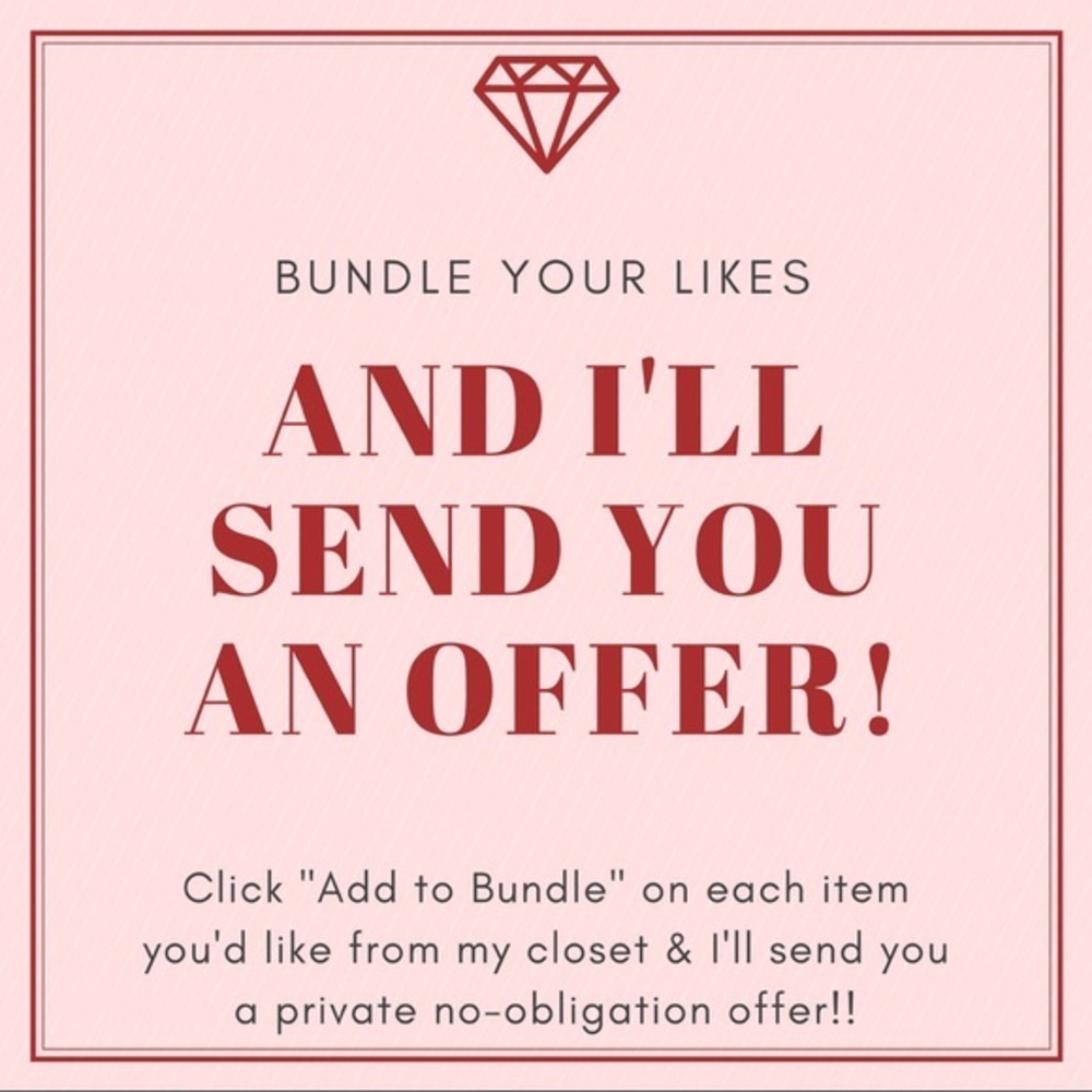 Bundle your likes - I'll send you a private offer!